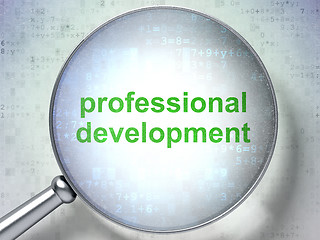 Image showing Education concept: Professional Development with optical glass