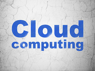 Image showing Cloud computing concept: Cloud Computing on wall background