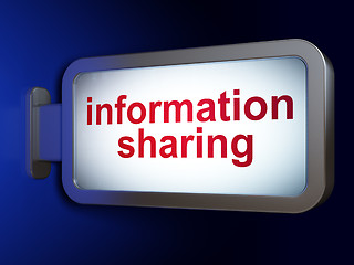 Image showing Information concept: Information Sharing on billboard background