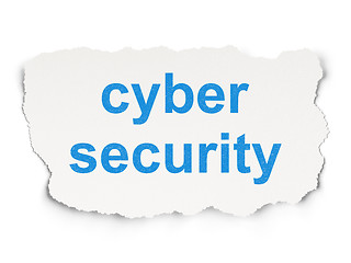 Image showing Safety concept: Cyber Security on Paper background