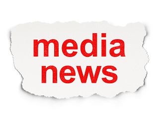 Image showing News concept: Media News on Paper background