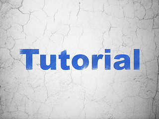 Image showing Education concept: Tutorial on wall background