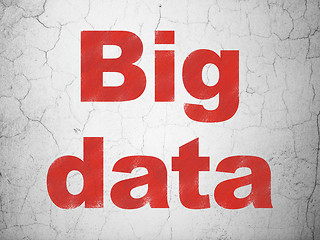 Image showing Information concept: Big Data on wall background