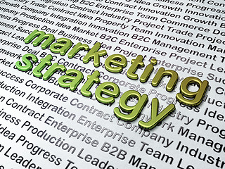 Image showing Marketing concept:  Marketing Strategy on Business background