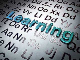 Image showing Education concept:  Learning on Alphabet background