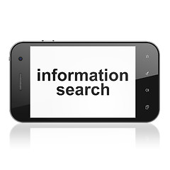 Image showing Data concept: Information Search on smartphone