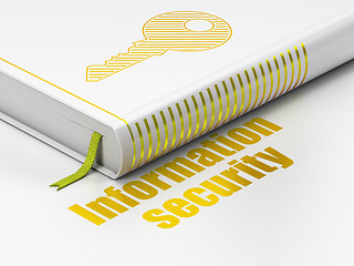 Image showing Security concept: book Key, Information Security on white background