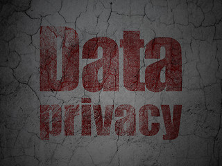 Image showing Privacy concept: Data Privacy on grunge wall background