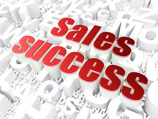 Image showing Marketing concept: Sales Success on alphabet background