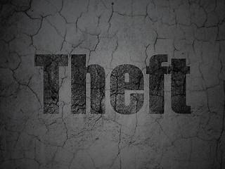 Image showing Security concept: Theft on grunge wall background