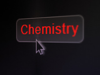 Image showing Education concept: Chemistry on digital button background