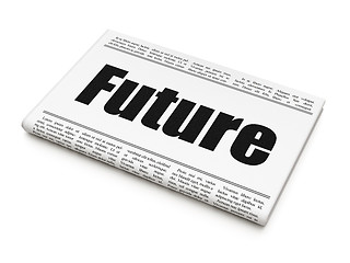 Image showing Time concept: newspaper headline Future