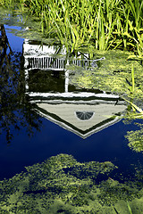 Image showing House reflected in water celebration florida united states usa