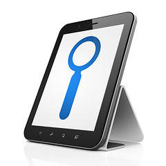 Image showing Data concept: Search on tablet pc computer