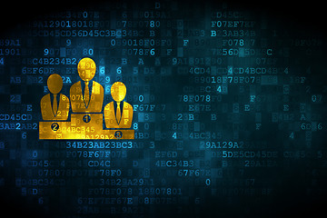 Image showing Business Team on digital background