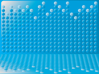 Image showing blue bubble graph