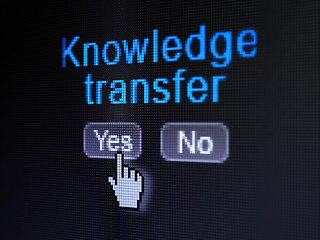 Image showing Education concept: Knowledge Transfer on digital computer screen