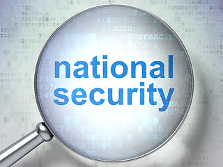 Image showing National Security with optical glass