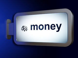 Image showing Business concept: Money and Finance Symbol on billboard background