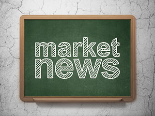 Image showing News concept: Market News on chalkboard background