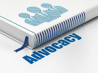 Image showing Law concept: book Business People, Advocacy on white background