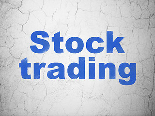 Image showing Finance concept: Stock Trading on wall background