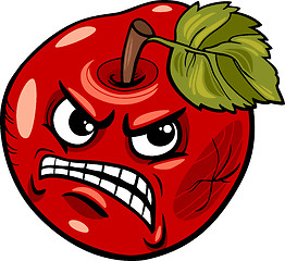 Image showing bad apple saying cartoon illustration