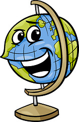 Image showing globe character cartoon illustration