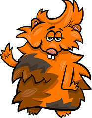 Image showing funny guinea pig cartoon illustration