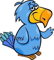 Image showing funny parrot bird cartoon illustration