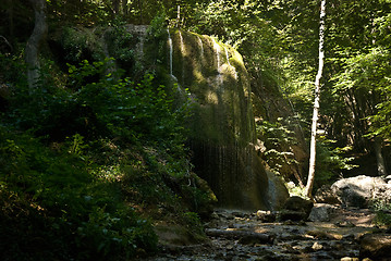 Image showing Silver waterfall