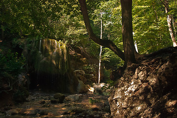 Image showing Silver waterfall