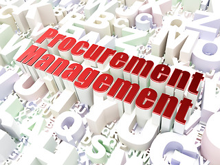 Image showing Business concept: Procurement Management on alphabet background