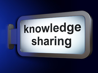 Image showing Education concept: Knowledge Sharing on billboard background
