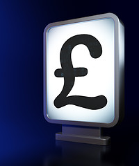 Image showing Currency concept: Pound on billboard background