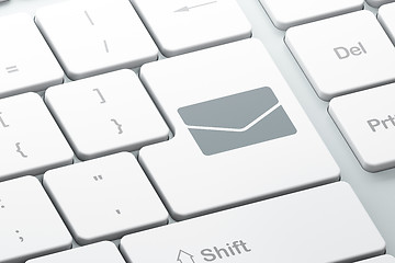 Image showing Finance concept: Email on computer keyboard background