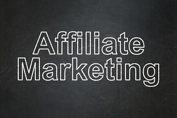 Image showing Finance concept: Affiliate Marketing on chalkboard background