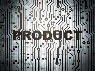 Image showing Marketing concept: circuit board with Product