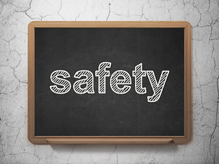 Image showing Security concept: Safety on chalkboard background