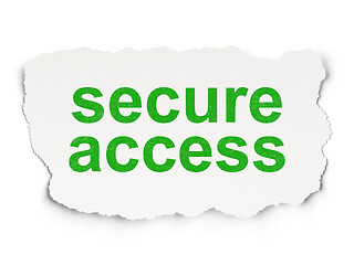 Image showing Privacy concept: Secure Access on Paper background