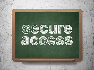 Image showing Security concept: Secure Access on chalkboard background