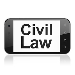 Image showing Civil Law on smartphone