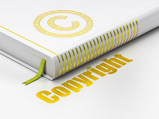 Image showing Law concept: book Copyright, Copyright on white background