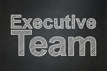 Image showing Business concept: Executive Team on chalkboard background