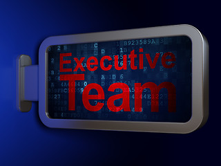 Image showing Finance concept: Executive Team on billboard background