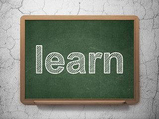 Image showing Education concept: Learn on chalkboard background