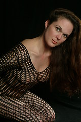 Image showing woman in catsuit