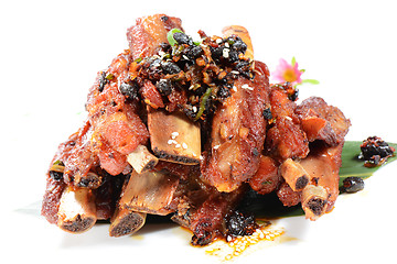 Image showing Chinese Food: Fried pork steak