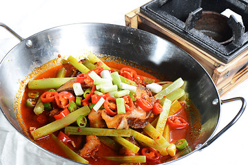 Image showing Chinese Food: Fried fish slices with pepper