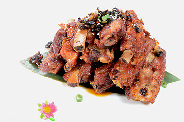 Image showing Chinese Food: Fried pork steak